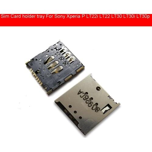 High Quality Sim Memory Reader Card Adapter For Sony Xperia P LT22i LT22 LT30 LT30i LT30p Sim Card Tray Holder Repair Parts