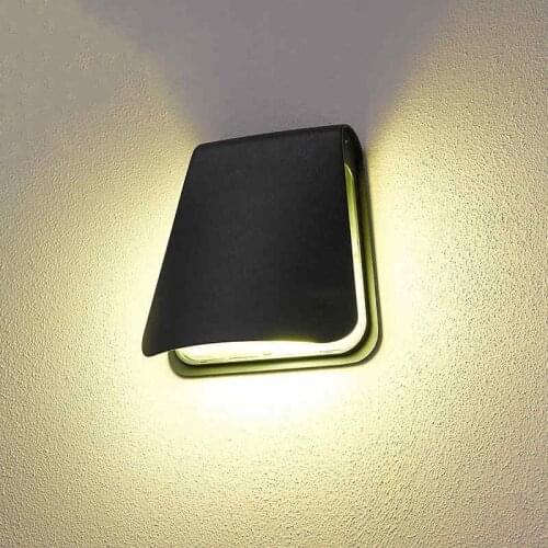 WECUS) Outdoor Waterproof (IP55) Garden Villa Exterior Stair Light, Bathroom Anti-Fog Wall Light, Folding outdoor wall lamp