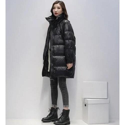 Woman Jacket Parkas Coat Down Cotton-Padded Coat Womens Winter Long Loose Fashion Fashion Coat Veste Femme