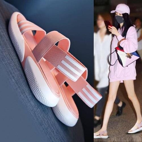 Ladies Outdoor Beach Slippers 2021 New Women Spring/Summer New Soft-Slip Non-Slip Sandals Foam Sole Durable Sandals Women Shoes