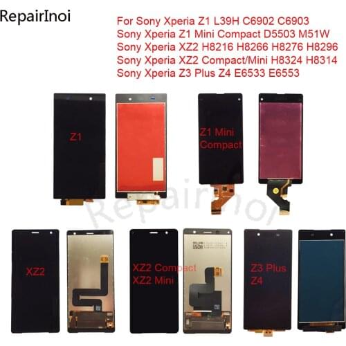 For Sony Xperia Z1 Mini Compact / XZ2 / XZ2 Compact / Z3 Plus / Z4 LCDs Touch Screen Digitizer LCD Display Assembly Replcement