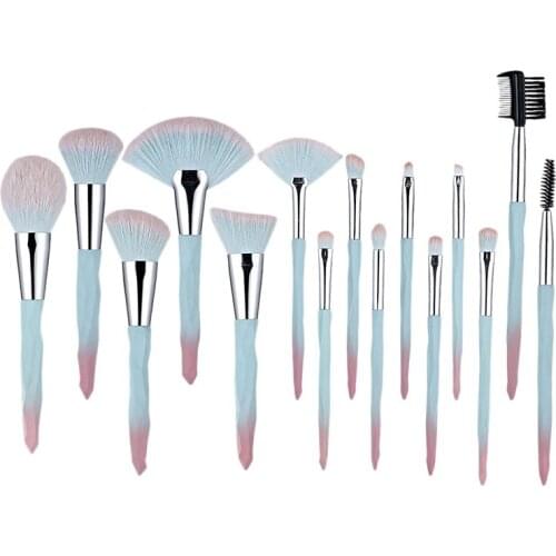 15Pcs Makeup Brushes Set Cosmetics Face Eye Lip Eyeshadow Eyebrow Professional Make Up Brushes Tool