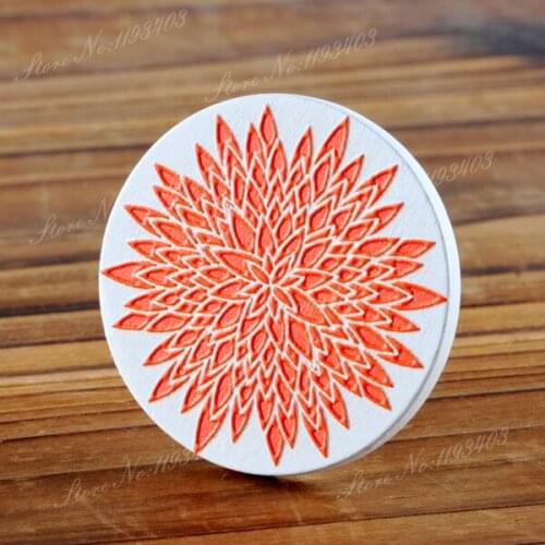 2Pcs 45mm Flower Unique 3D Embossed Big Round Handmade pattern Wood Cut Pendant make Necklaces, Bracelets,Brooch-(WI-61)