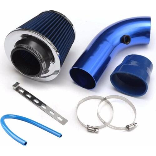 Car cold air intake kit modified aluminum tube kit universal 76mm/3inch