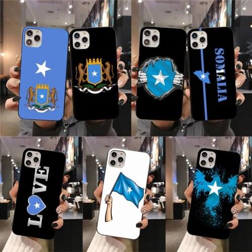 Somali Somalia National Flag Phone Case For iphone 12 11 Pro Max Mini XS Max 8 7 6 6S Plus X 5S SE 2020 XR cover