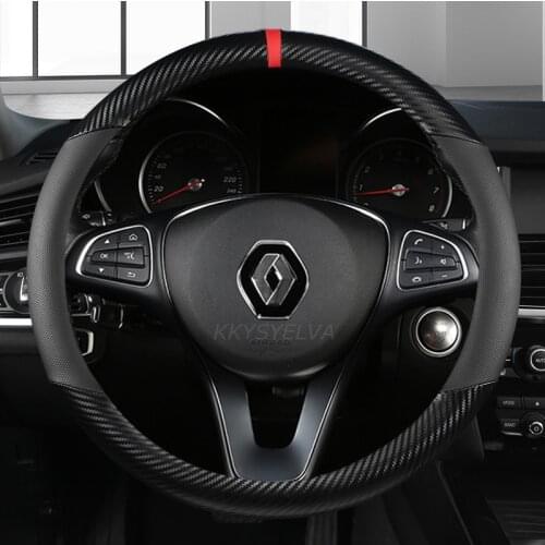 Steering Wheel Cover for Renault Scenic Clio Laguna 2 3 4 5 Kangoo Fluence Megane Trafic Talisman Twingo Kaptur Car Accessories