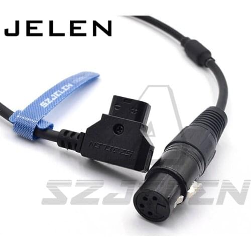 D-tap male to xlr, 4 pin xlr to d tap for tvlogic/panasonic/SONY monitor power cord, ROLAND EDIROL R88 power cable