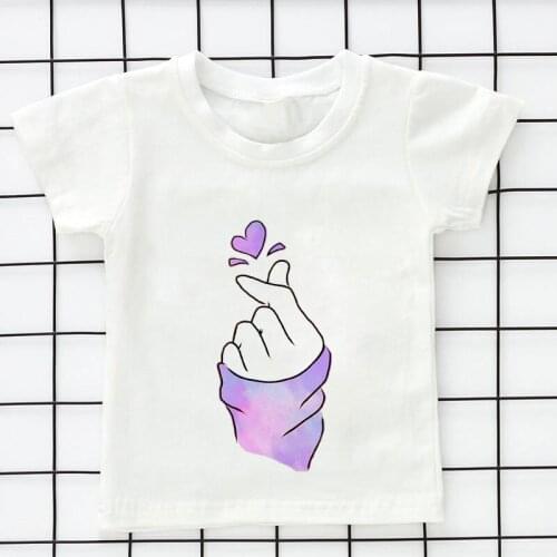 Kids Girl T Shirt Summer Baby Magic Hands Tops Toddler Tees Clothes Children Clothing Cartoon T-shirts Short Sleeve Casual Wear