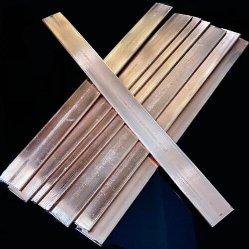Long copper bar copper Stick strip 2.0x15x333mm grounding busbar copper stripCopper Bar Copper Billet Copper Block diy