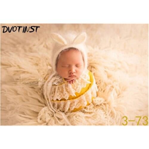 Dvotinst Crochet Knitted Soft Cotton Baby Lace Wraps Photography Props Fotografia Background Blanket Infant Toddler Studio Props