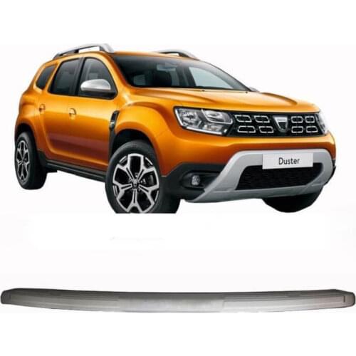 Rear Bumper Sill Cover S. Steel Rear Bumper Protector Rear Bumper Guard for Dacia Duster 2018-UP