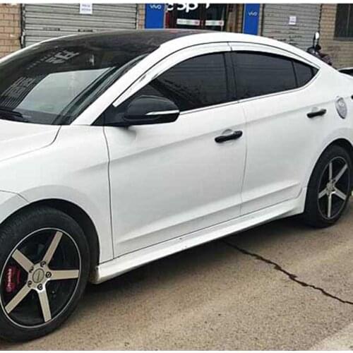 Brand New 1 Set Windows Chrome Vent Visors Rain Guard Sun Shield Deflectors For Hyundai Elantra 2015-2019