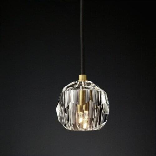 Boule De Cristal Round Cluster Chandelier Modern Clear Crystal Pendant Lights LED Irrecgular Ceiling Chandelier Lamp for Foyer