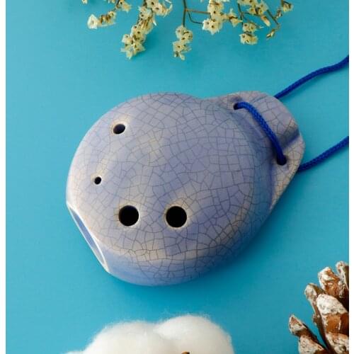 6 Holes Ceramic Ocarina C Key Musical Instrument For Music Lovers Gift