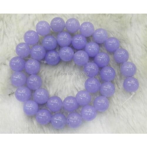 6mm Purple chalcedony round loose beads DIY stone design women jewelry making gift 15" 5pcs/lot