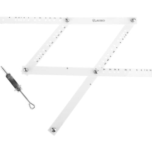 34cm Scale Drawing Ruler Artist Pantograph Folding Ruler Reducer Enlarger Tool Art Craft For Office School Supplies
