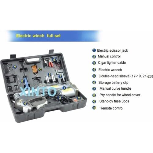 Max load weight 5000KG Wireless remote control Auto 12V electric hydraulic jack car lift USV tire repair tools toolkit scissor