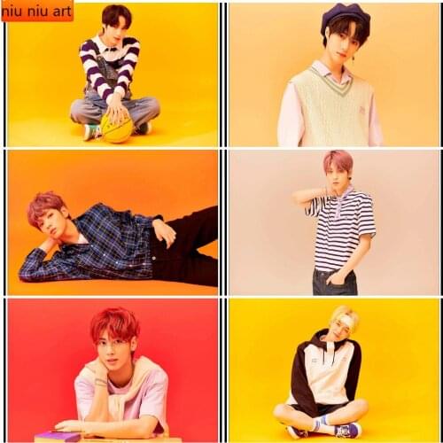 5D DIY K-pop TXT The Chaos Chapter: FREEZE Full Diamond Embroidery Diamond Painting Diamond Mosaic Cross Stitch Kit Room Decor