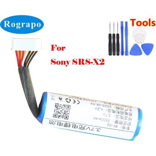New SF-02 Battery For Sony SRS-X2 Accumulator 2600mAh Full Replacement Batterie 7-wire Plug+tools