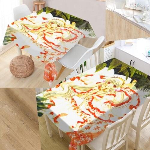 New Chobits Anime 02 Tablecloth Waterproof Oxford Fabric Square/Rectangular Tablecloth For Wedding Table Cloth TV Covers 0603