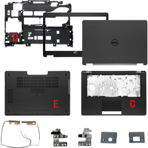 New Laptop TOP Back Case/Front Bezel/Palmrest/Bottom Case/Hinges Cover/E Cover For Dell Latitude E5470 LCD Back Cover