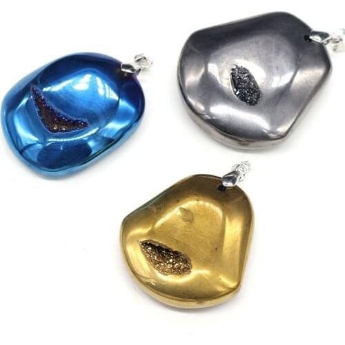 New Style Non-magnetic Magnet Pendants Charms Irregular Shape Pendants for Jewelry Making DIY Necklace Size 35x50-45x55mm