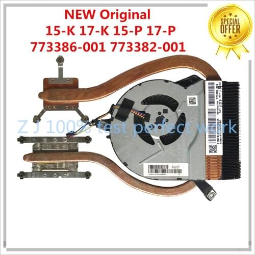 High Quality For Envy 15-K 17-K Laptop Cooling Heatsink With Fan 773386-001 773382-001 100% Tested Fast Ship