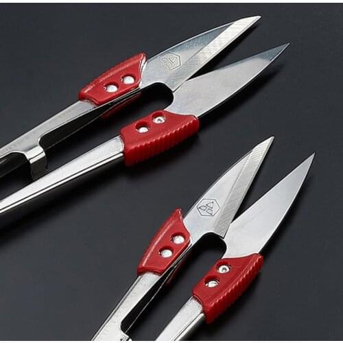 12Pcs Stainless Steel Yarn Shears Cutting Sewing Scissors Shears Cross Stitch Scissors Embroidery Scissor U Thread Scissors