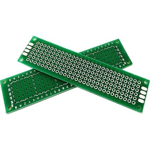 5PCS/Lot 2*8CM Single Sided PCB Board Prototype Universal Printed Circuit Protoboard for DIY Soldering and Electronic Project