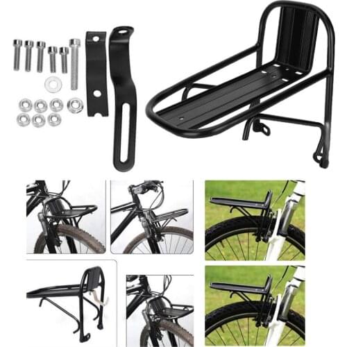 Alum Alloy Bike Carrier Front Rack Bicycle Cargo Rack Luggage Shelf Storage Bracket Bike Accessories