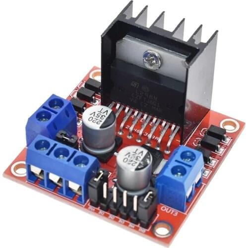 1PCS New Dual H Bridge DC Stepper Motor Drive Controller Board Module L298N for Arduino smart car robot