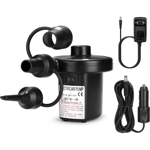 Portable Inflatable Pump Electric Air Pump Air Mattress Boat Car Auto Air Inflatable Pump For Car Home Use Camping Inflator