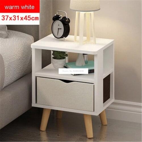 Simple Bedside Table Cabinet Bedroom Locker Economical Nordic Mini Small Apartment Bedroom Nightstands French Modern Locker