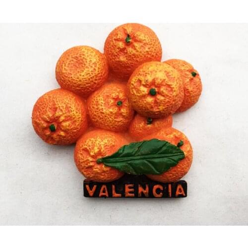 QIQIPP Spanish Valencia tourist souvenirs local specialty orange magnetic sticker refrigerator attached to the hand gift
