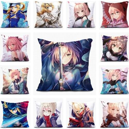 Anime Fate Tamamo no Mae Christmas Pillow Case Custom Decorative Cushion Covers Sofa Pillowcase Houseware Room Home Textile