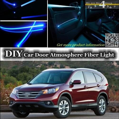 For Honda For CR-V interior Ambient Light Tuning Atmosphere Fiber Optic Band Lights Inside Door Panel illumination Not EL light