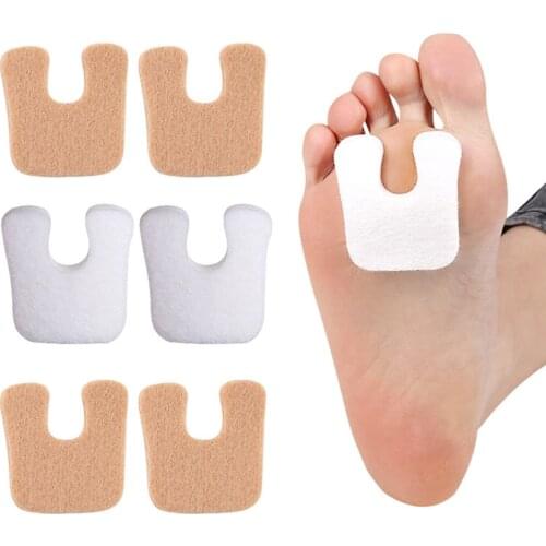 U Shaped Callus Pads For Feet Soft Pads For Pain Relief Foot Care Self-adhesive Callous Cushions Foot Scrub Feet Care