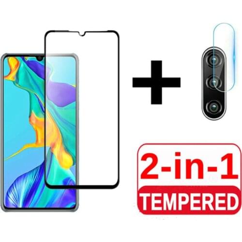 2 in 1 Tempered Glass For Huawei P30 P30 lite P20 pro glass Psmart 2019 Screen Protector lens Film Glass For Huawei P20 P30 lite