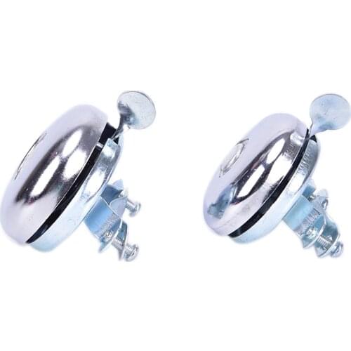 Safety Metal Bicycle Ring Bike Handlebar Ring Bell Bicycle Bell For Outdoor Sports Sound Alarm Silver Warn Cycling Accessories