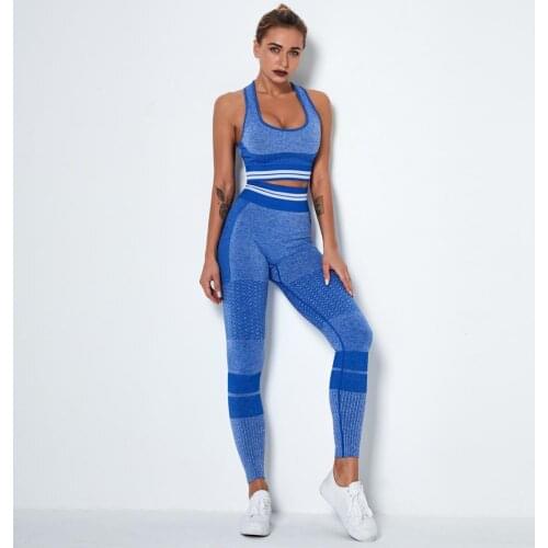 Women Yoga Sets Seamless Crop Top Bras High Waist Leggings Fitness Suits Sport Outfits Gym Wear Running Clothing Workout,LF182