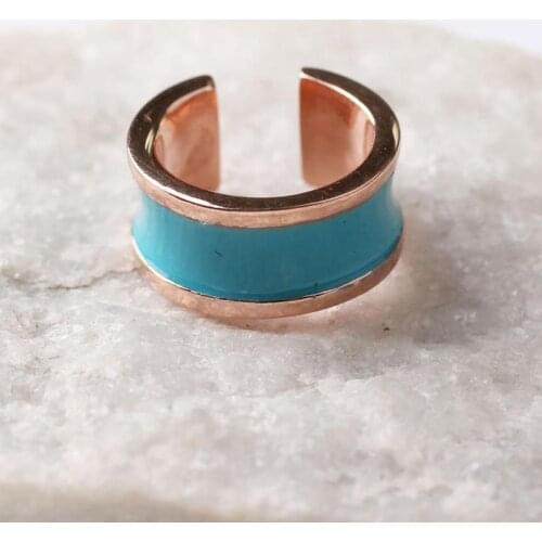 Women Handmade Blue Rose Gold Circle Diamond Zircon Earring,Handmade 925Silver Woman Zircon Earring,Zircon Women Earring