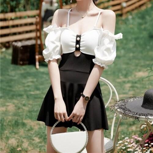 Womens Swimwear One Piece Swimsuit Woman Surfing May Female Beach With Push Up Plavky Ladies Condole Summer Dust Skirt Sexy