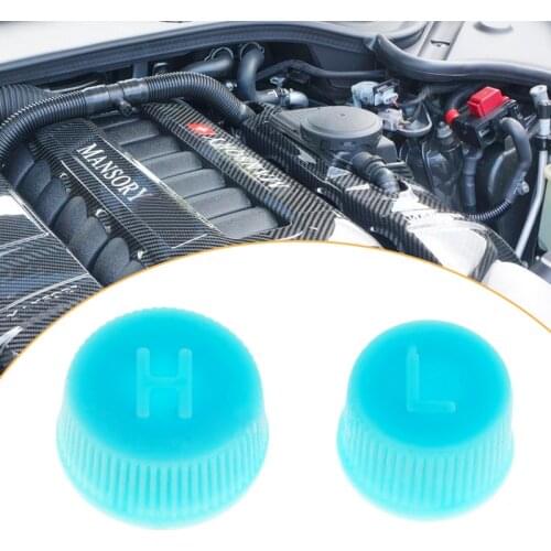 1 Pair Car Air Conditioning R134a Charging Service High/Low Side Port Caps For Toyota Honda Nissan Ford VW Etc Car Accessories