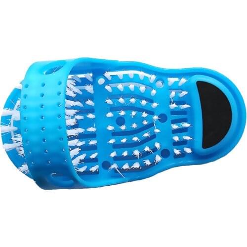1PC Hot Shower Feet Foot Scrubber Massager Cleaner Spa Exfoliating Washer Wash Slipper Pedicure Tools Bathroom Bath
