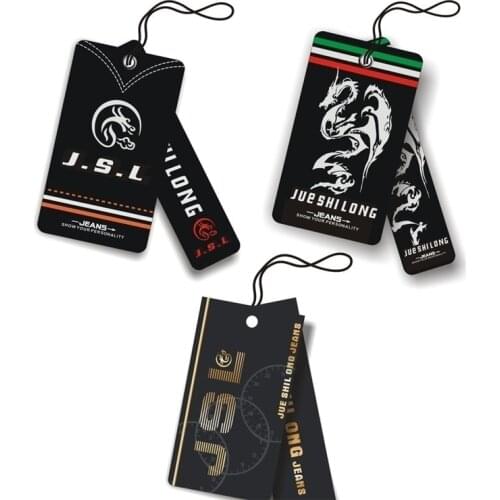 300 piececs/lot customized paperboard hang tag clothing swing tag garment bag shoes printed tags