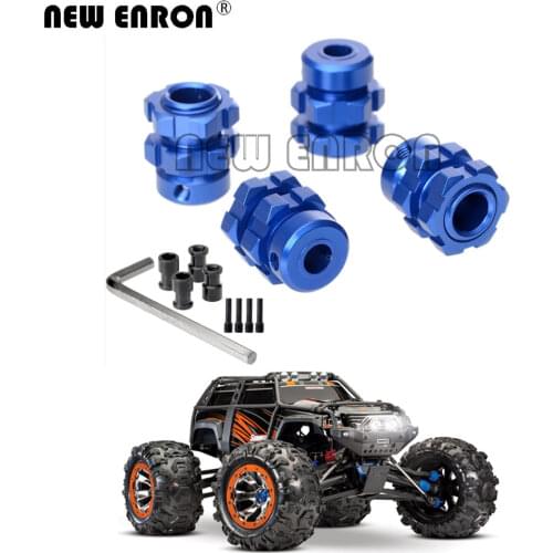 Alloy 4Pcs Splined 17mm Hex Nuts Widen Wheel Hubs With Threadlock 5353X For RC Car Traxxas 1/10 Summit REVO 3.3 T-Maxx Slayer