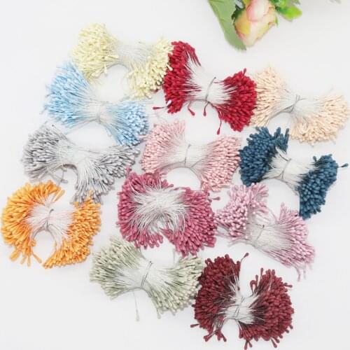 400pcs 1.5mm Mini Stamen Handmade Artificial Flowers For Wedding Party Home Decoration DIY Christmas Scrapbook Accessories