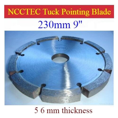 9'' Diamond Tuck point blade B9TP / 230mm concrete wall tuck pointing GROOVING tools / 5 6mm thick segment