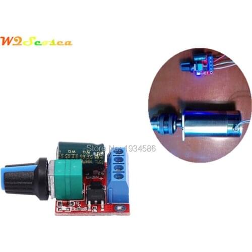 DC 5A 90W Mini Motor PWM Speed Controller Module 20khz 4.5-35V 5V 6V 9V 12V 24V Adjust Speed Control Switch LED Dimmer