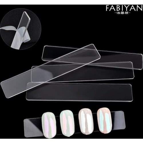 10Pcs/Set Nail Art Board Display Clear Bar Tips Holder Acrylic Chart Manicure Tools Practice False Stick UV Gel Polish DIY Salon
